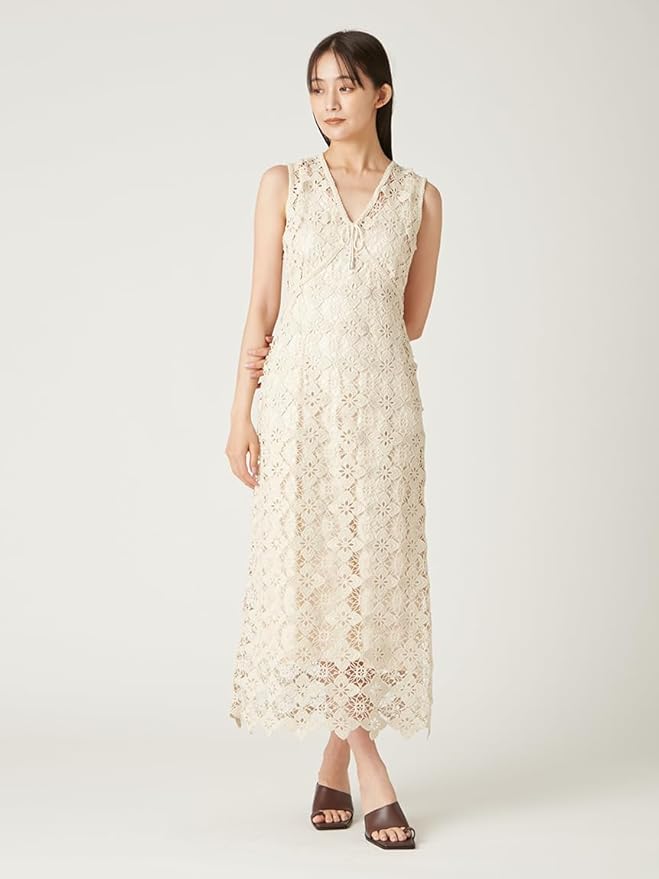 Amazon.co.jp: [フレイ アイディー] ケミカルコードレースワンピース